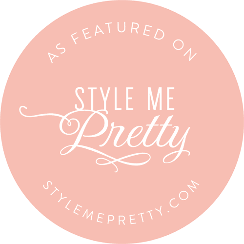 As featured on Style Me Pretty
